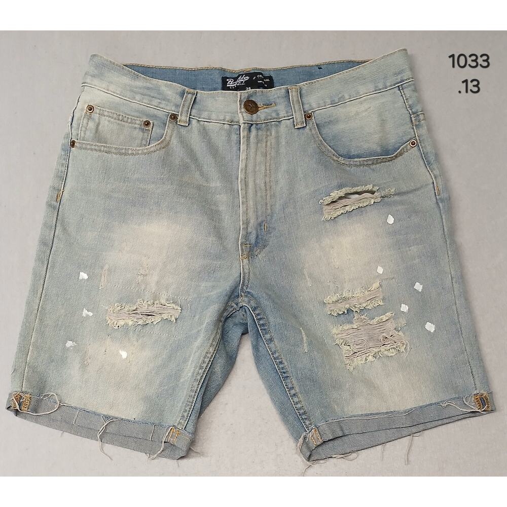 Brooklyn Cloth (34) Distressed Ripped Original Denim Jorts